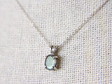 Labradorite Necklace, 7x5 Oval