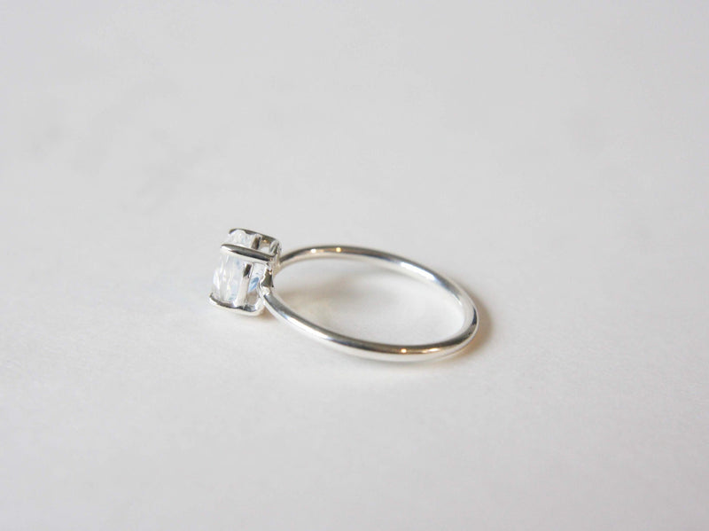 Faceted Moonstone Ring