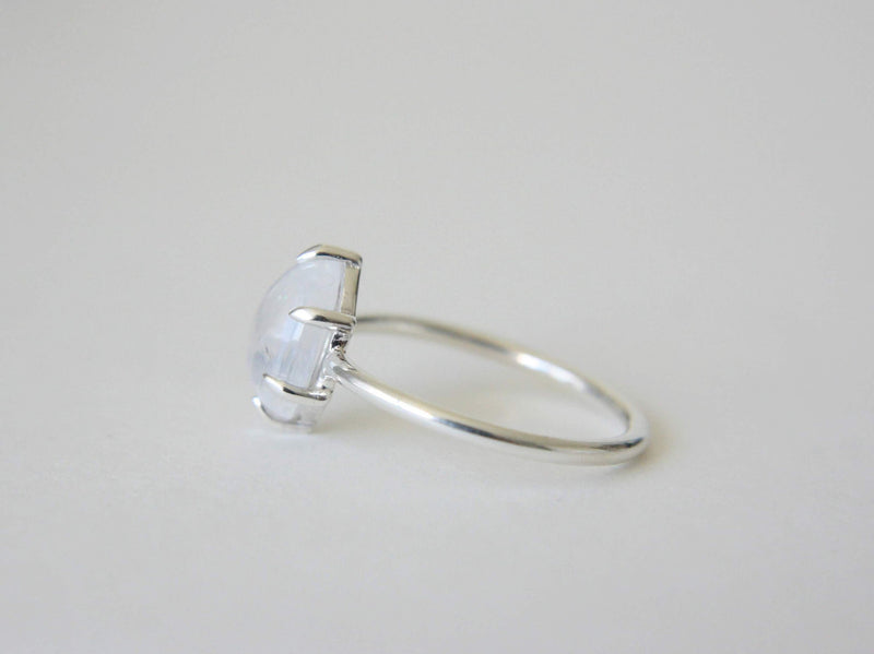 6 Prong Moonstone Ring
