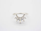 Marquise Crown Moonstone Ring