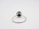 Black Spinel Ring, 8mm Round