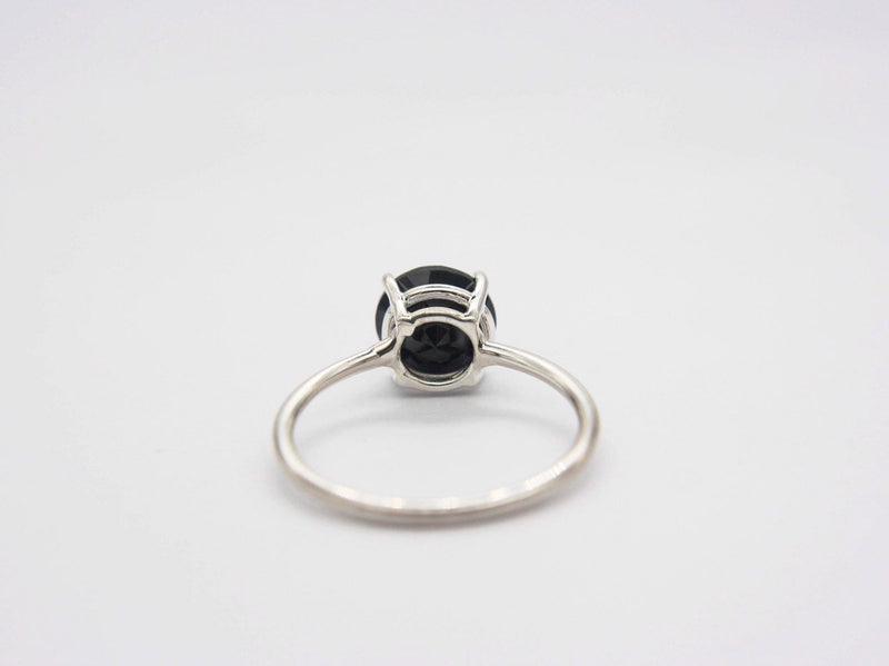 Black Spinel Ring, 8mm Round