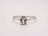 Tourmalinated Quartz Ring, 7x5 Oval Faceted
