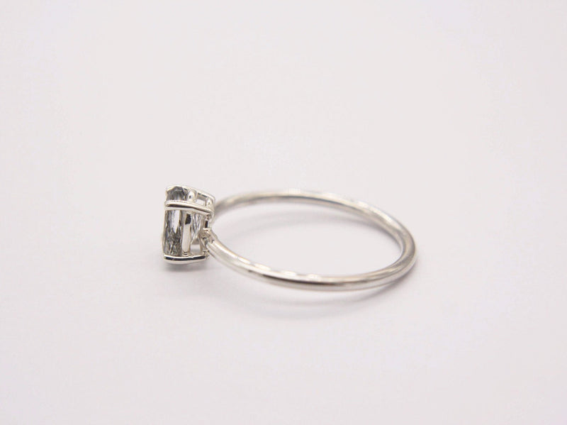 Tourmalinated Quartz Ring, 7x5 Oval Faceted