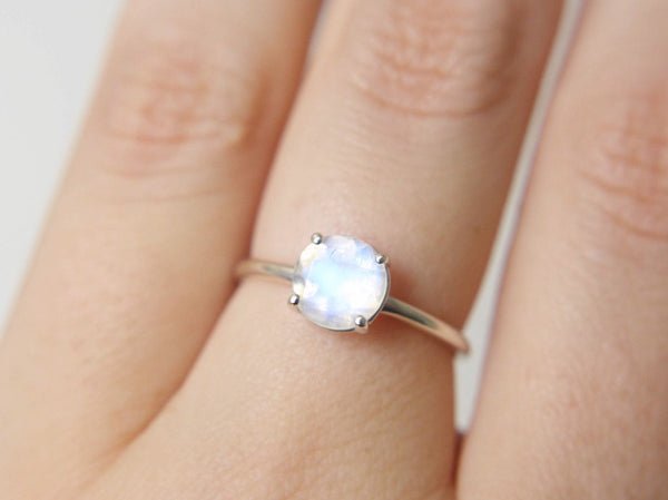 Faceted Moonstone Ring