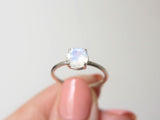 Faceted Moonstone Ring