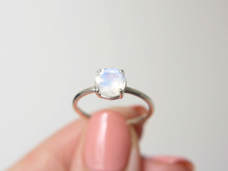 Faceted Moonstone Ring