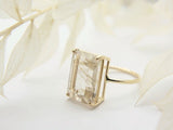 Golden Rutilated Quartz Ring