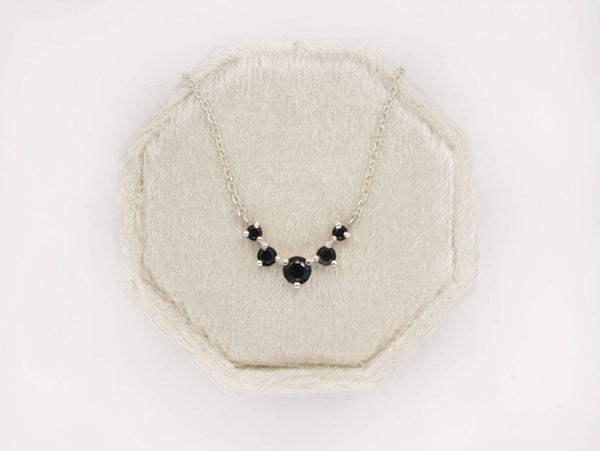 Artemis Necklace in Black Spinel