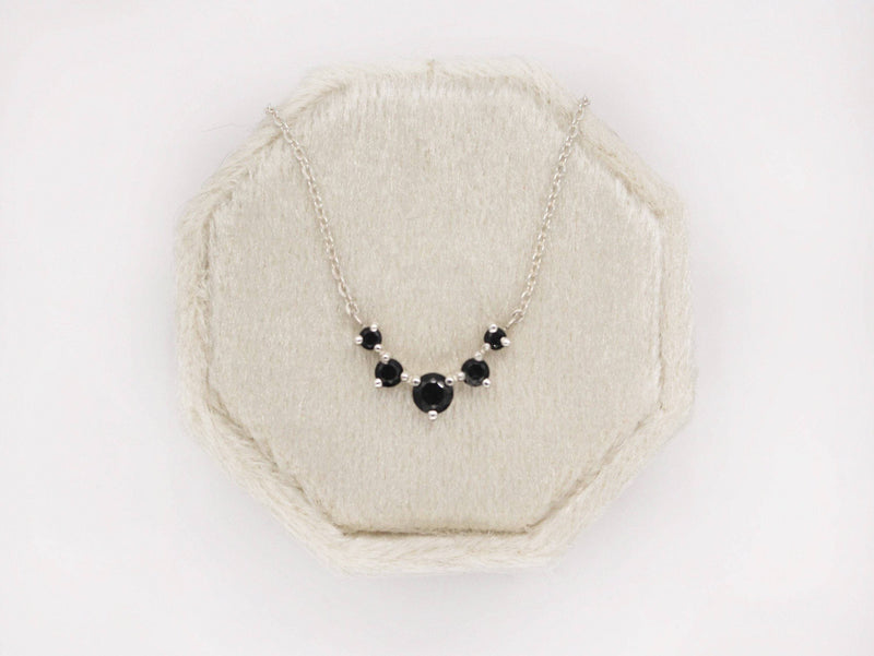 Artemis Necklace in Black Spinel