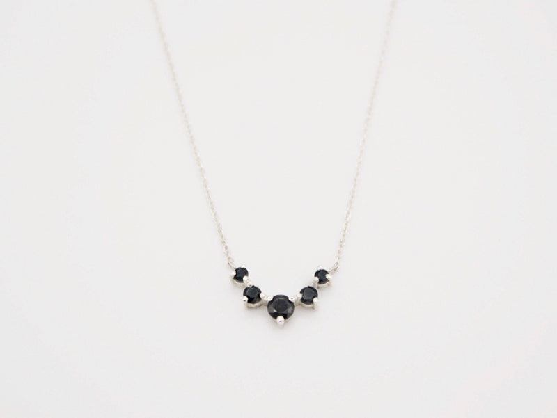 Artemis Necklace in Black Spinel