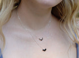 Laurel Necklace in Black Spinel