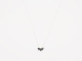 Laurel Necklace in Black Spinel