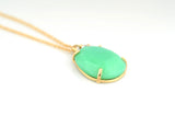 Vibrant Green Chrysoprase Necklace