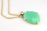 Vibrant Green Chrysoprase Necklace