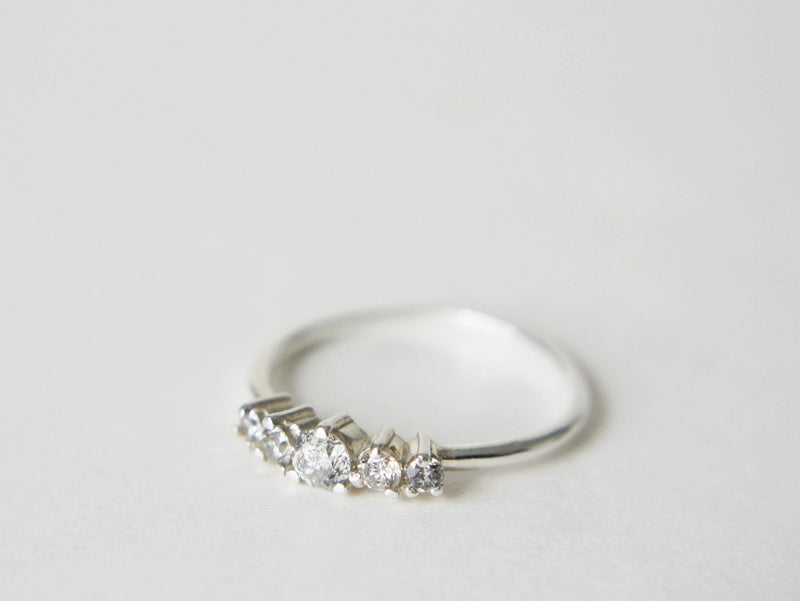 Artemis Ring in Salt and Pepper Diamond