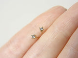 Salt and Pepper Diamond Stud Earrings