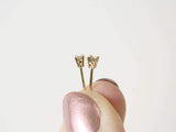 Salt and Pepper Diamond Stud Earrings