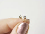 Salt and Pepper Diamond Stud Earrings