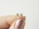 Salt and Pepper Diamond Stud Earrings