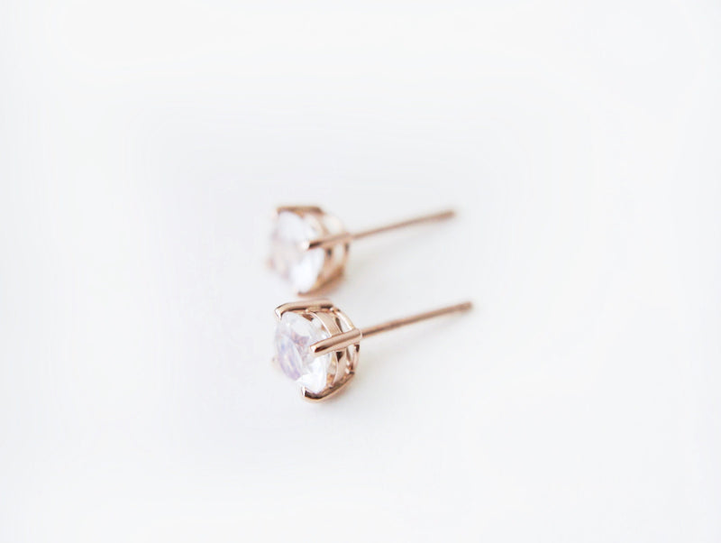 Moonstone Studs