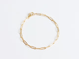 Midday Bracelet in Gold Fill, Gold Link Bracelet