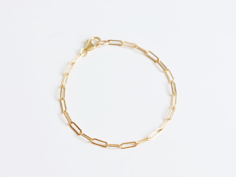 Midday Bracelet in Gold Fill, Gold Link Bracelet