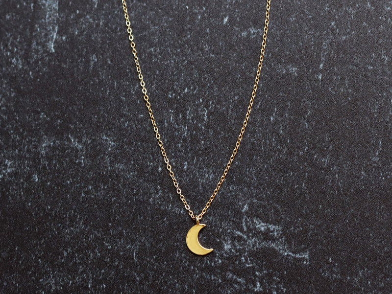 Mini Crescent Moon Necklace | Gift for Girls | Jewelry for Teens