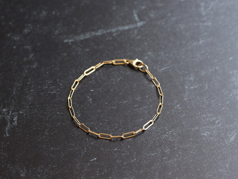 Midday Bracelet in Gold Fill, Gold Link Bracelet