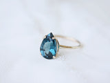 Pear Cut London Blue Topaz