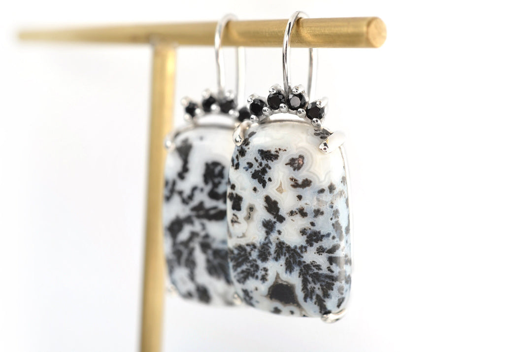 Dendritic Agate Earrings