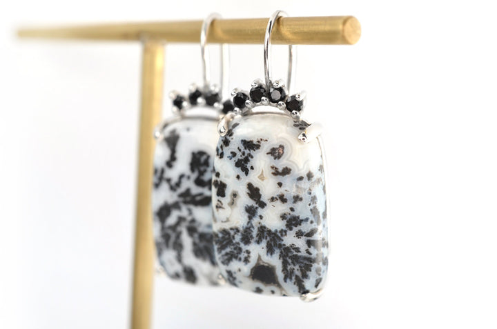 Dendritic Agate Earrings