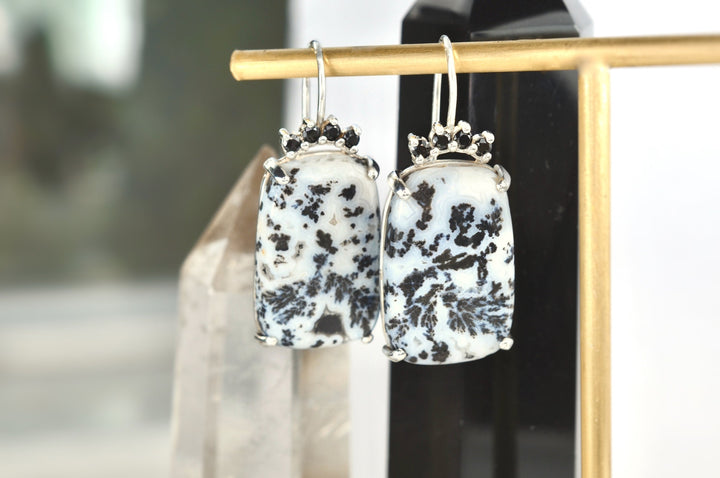 Dendritic Agate Earrings