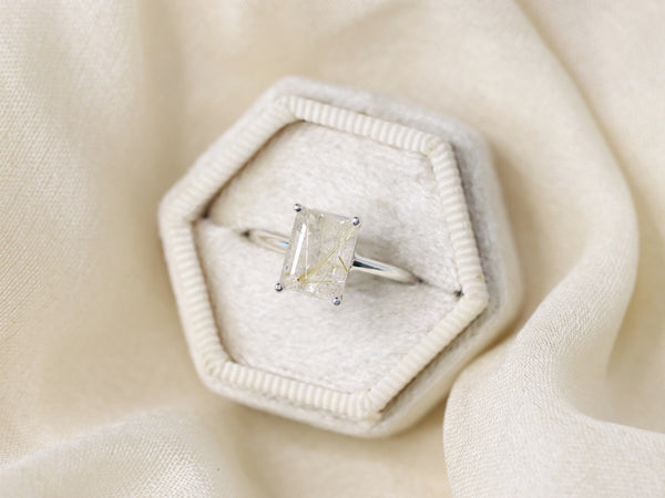 Rutilated Quartz Ring