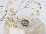 Tourmalinated Quartz Ring