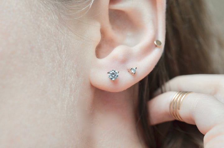 ½ CTW Diamond Martini Studs