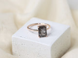 Black Rutilated Quartz Ring