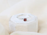 Oregon Sunstone Ring, 5mm Trillion Oregon Sunstone Ring, Sunstone Solitaire Ring, Sunstone Engagement Ring, Oregon Sunstone Jewelry
