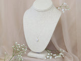 8mm Hexagon Moonstone Necklace