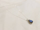 Labradorite Necklace, 13x9 Pear Cut