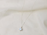 8mm Hexagon Moonstone Necklace