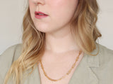 Helios Necklace in Gold Fill