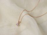 Moonstone Necklace, 4mm Round Faceted