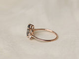 The Siren Ring in Tourmalinated Quartz