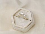 Artemis Moonstone Crown Ring