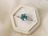London Blue Topaz Ring, 8mm