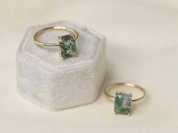 Moss Agate Ring