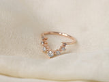 Supernova Bridal Set with Black Rutilated Quartz and Salt and Pepper Diamonds