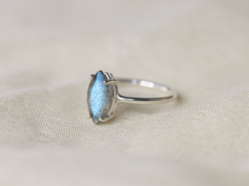 Faceted Labradorite Ring