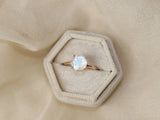 Rainbow Moonstone Ring